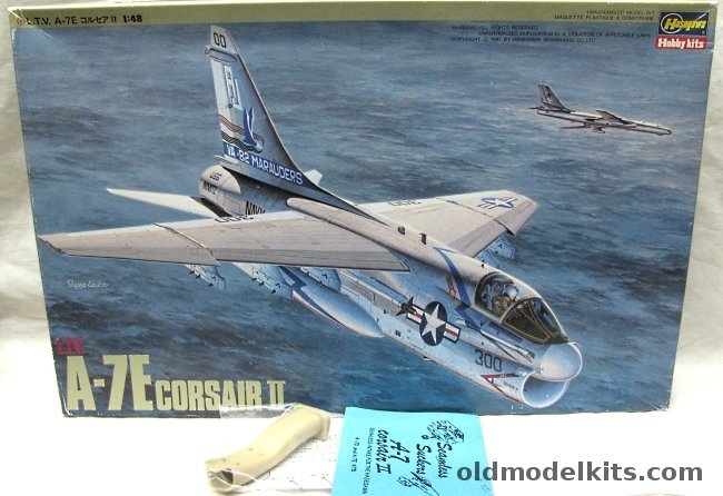 Hasegawa 1/48 A-7E Corsair II with Seamless Suckers Intake - VA-82 'Marauders' USS Nimitz / VA-93 'Blue Blazers' USS Midway, P12 plastic model kit